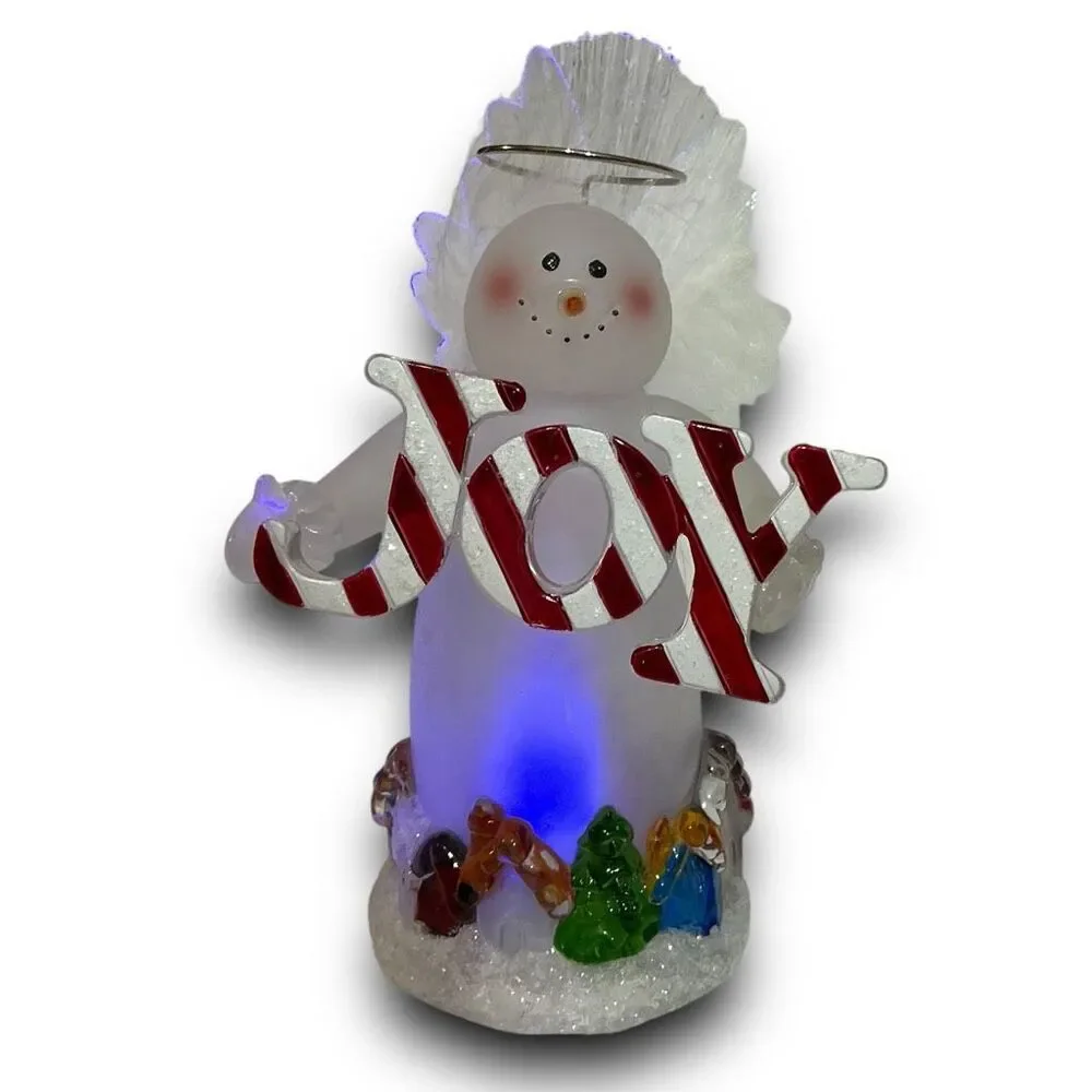 Acrylic Frosted Lighted Snowman Color Changing Christmas Figurines